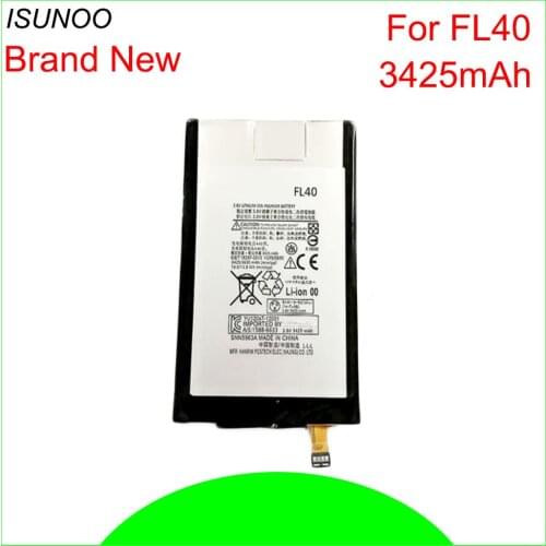 ISUNOO 10pcs/lot 3425mAh FL40 battery for Motorola Moto X 3A Dual XT1543 XT1544 Smartphone Battery
