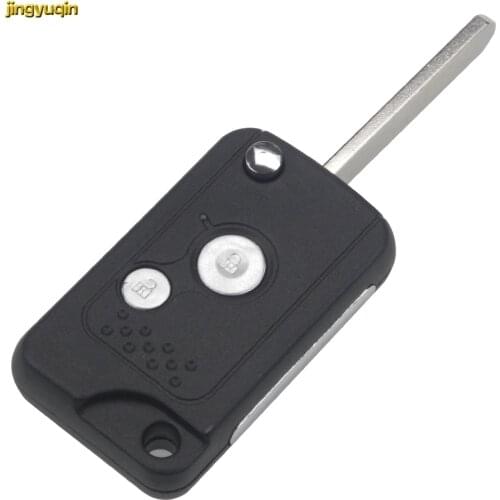 Jingyuqin 2 Buttons Folding Flip Key Case Shell for Honda Car Key / Civic / Fit / CRV / Frontal / Accord Key Case Shell Styling