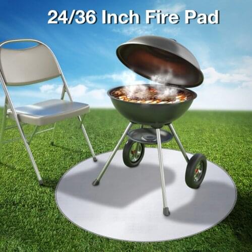 24/36 Inch Fire Pad Deck Protector Fire Pit High Temp Mat