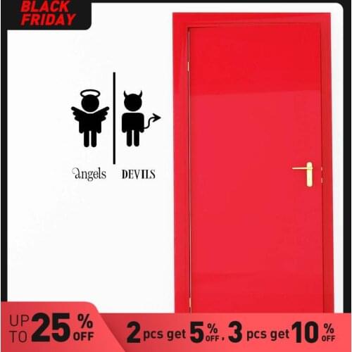 Cute WC Wall Stickers Personalized Creative For Home DecorBathroom Bedroom Wall Stickers Waterproof Wallpaper