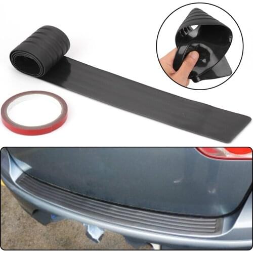 Rear Bumper Guard Rubber Cover Universal Auto Sill Plate Protector Car Accessories Guard Trim Pad Car Trunk Door Guard Strips