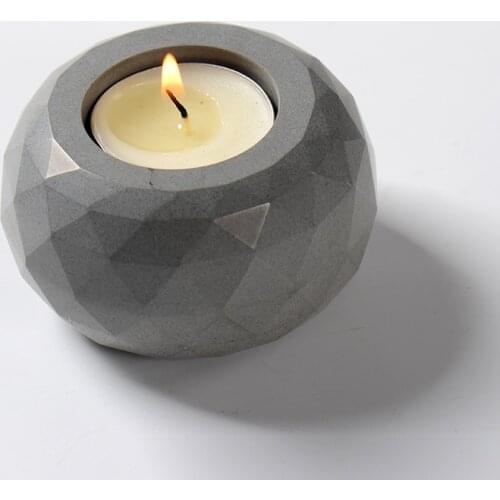 New Silicone Concrete Mold Diamond Shaped Surface Flower Pot Mould DIY Ashtray Candle Holder Making Tool