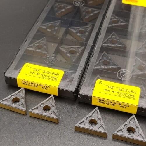 NEW TNMG220404 PM 4225 TNMG220408 PM 4225 carbide inserts for face milling tools with indexable end mills TNMG 220408 PM4225
