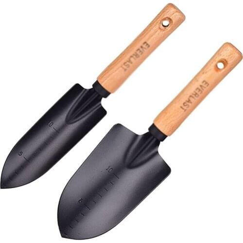 New Arrival Carbon Steel Garden Shovel Flower Planting Shovel Garden Wooden Handle Gardening Hand Tools Tao Hua Yuan Tools