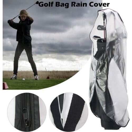 PVC Golf Bag Zipper Rainproof Covers Wear Resistant Golf Rain Cover Accessories Protection Rain Cover For Golfs Accessories