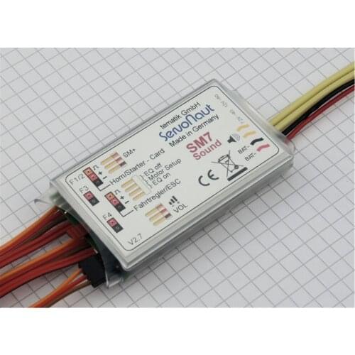 Rc Car TAMIYA Tractor Dumper Truck Servonaut SM7 Sound Group 3T Upgrade For 1/14 Rc Truck SCANIA R620 VOLVO FH16 MAN TGX Benz