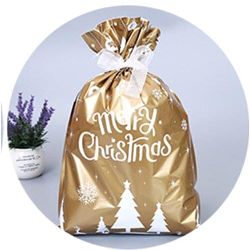 Hot Selling Fashion Christmas Tree Gift Package Snowflake Snowman Candy New Year Lucky Bag Santa Claus Unisex Bundle