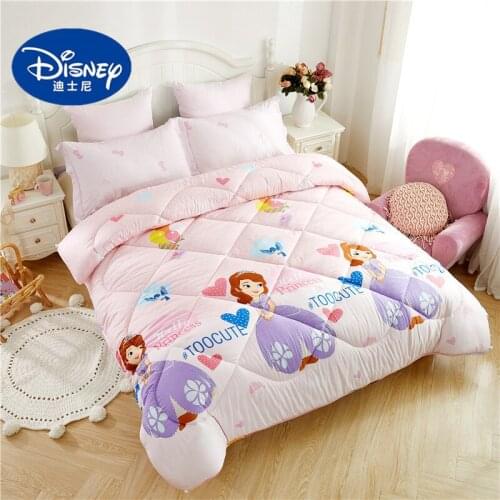Disney Sophia blanket cartoon Winter Thick warm quilts bedding comforter spring autumn bedroom soft duvet with filling