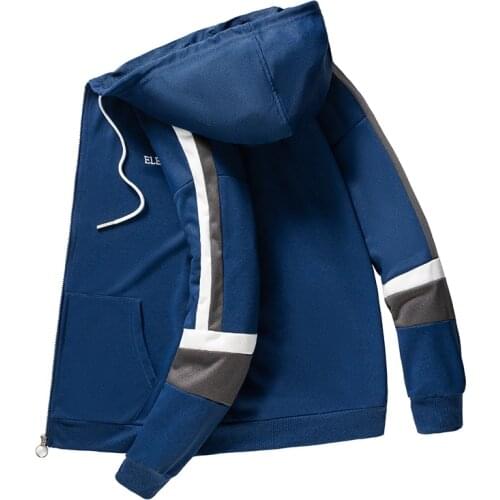 Fashion Hip Hop Embroidered Hooded 100% Cotton Sweatshirts Zipper Hoodie Men Women Fashion Streetwear