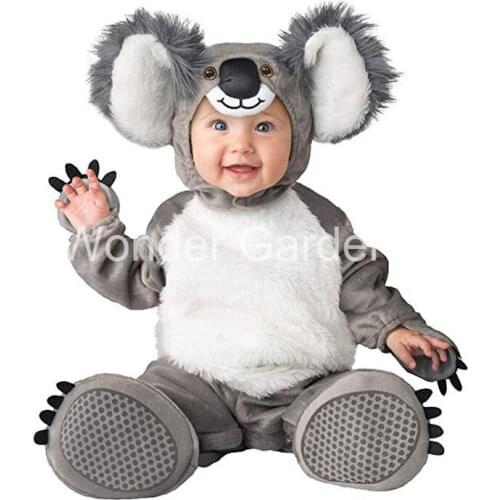 Wonder Garden Infant Toddlers Baby Koala Halloween Cosplay Costumes Christmas Purim Holiday Jumpsuit