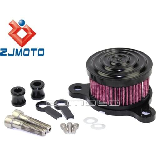 1Set Custom For Harley Sportster 883XL 1200XL All Models 2004-Up Motorcycle Black High-Flow Air Filter Cleaner Intake Cover Kit