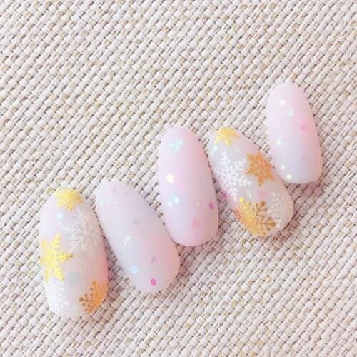 12pcs/lot Snowflake Nail art Sticker