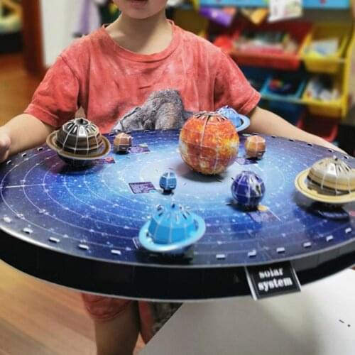 3D Planet Puzzles Interactive EPS Creative Space Stars Puzzles DIY Assembly Model Handmade Crafts Toy Gifts model kit space game