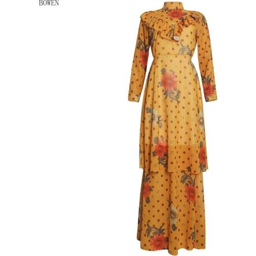 African Dresses For Women 2021 Long Sleeve Femme Dashiki Print Africa Maxi Dress Clothes Dashiki Ankara Dresses Ladies Abaya