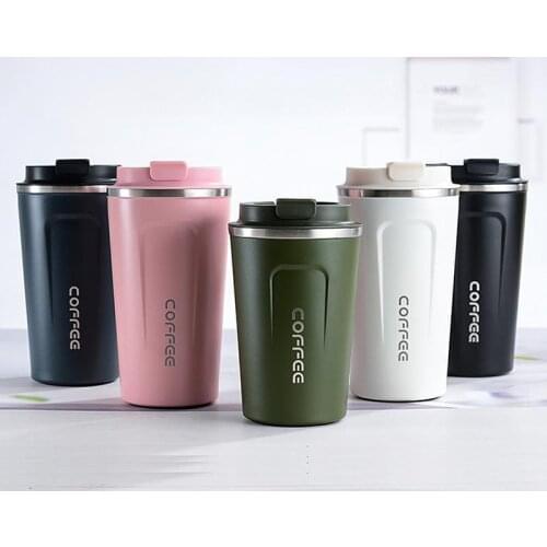 Water bottle New Style Double Stainless steel 304 Coffee Mug Car Thermos Mug Leak_Proof Travel Thermo Cup Thermosmug For Gifts