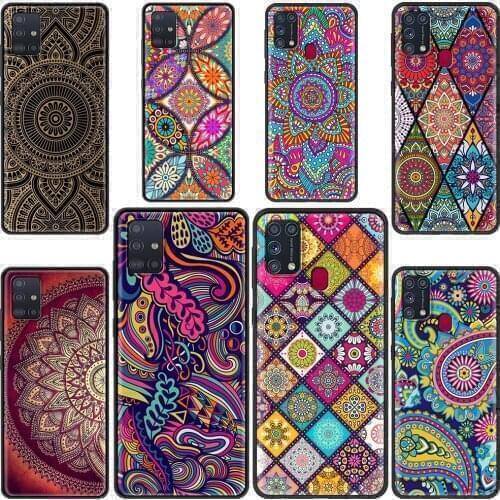 Cellphone Caso Mandala flower Pattern Phone Case For Samsung Galaxy M51 M31 M31s M30 M21 M11 M01 F41 A9 A7 2018 Cover Shell