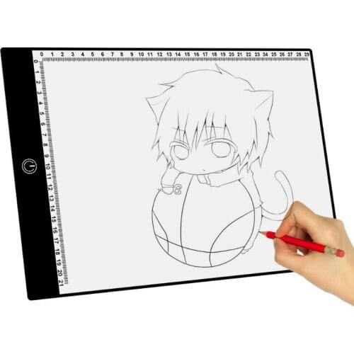 3 Type Dimming Modes A4 Digital Drawing Graphic Tablet LED Tracing Copy Board Drawing Painting Digital Tablet for Children Kids