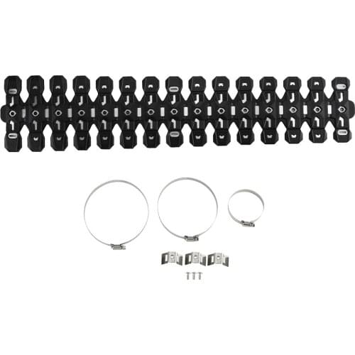 CNC 2 Stroke Motorcycle Exhaust Pipe Guard Protector Heatproof Cover Black