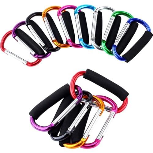 D Shape Carabiner Outdoor Hooks Portable Vegetable Device Labor Saving Shopping Bag Carry Holder Comfortable Protect Hand Tools