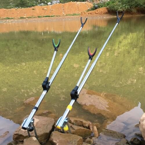 Fish Rod Holder Stand Adjustable Fishing Rods 1.5M 1.7M 2.1M 2.4M Telescoping Fishing Rod Bracket