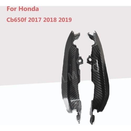 For Honda Cb650f 2017 2018 2019 Matte Black Unpainted Surface & Carbon Fibre Rear Tail Panel Left and Right Side Panel Cover