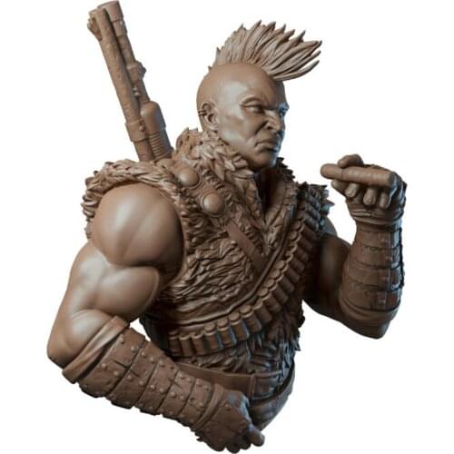 Resin Figure 1/10 ancient fantasy man warrior bust Model Unassambled Unpainted Figure Building Kit