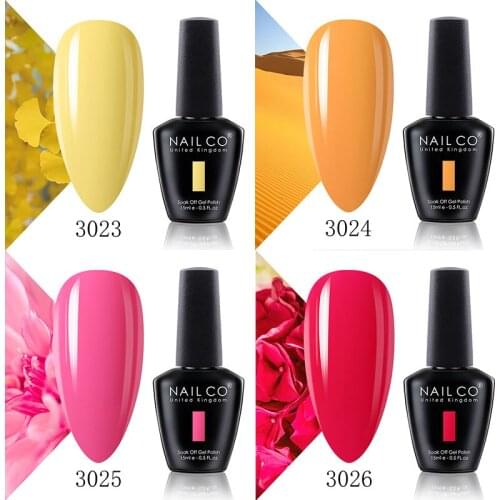 NAILCO 15ml 2021 Fresh Bright Summer Vernis Gel Nail Polish UV Nails Gel Nail Art Colors Series LED All For Manicure Design Set