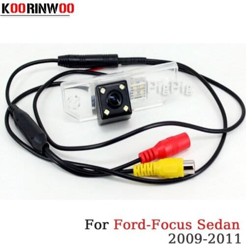 KOORINWOO CCD HD Car Rear View camera Reverse backup Cam Parking Video System for Ford(09/10/11)/Focus Sedan/C-MAX/MONDEO