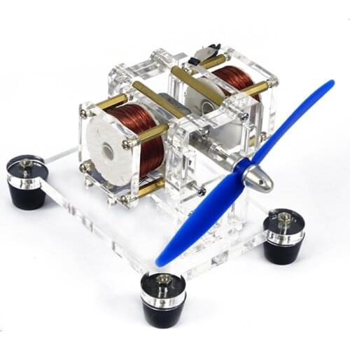 Double coil fan blade brushless motor Hall motor high-speed miniature gift male birthday creative gift boys handmade diy