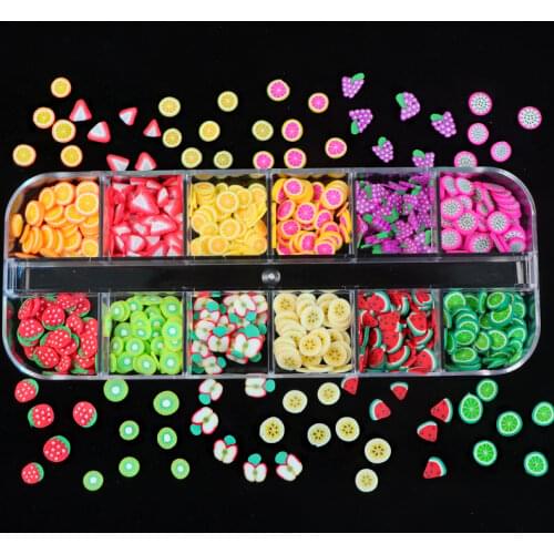 Soft Clay Fruit Resin Glitter Epoxy Resin Mold Filling Crafts Jewelry Making Findings Epoxy Resin Mold Decoration Fruit Nail Art