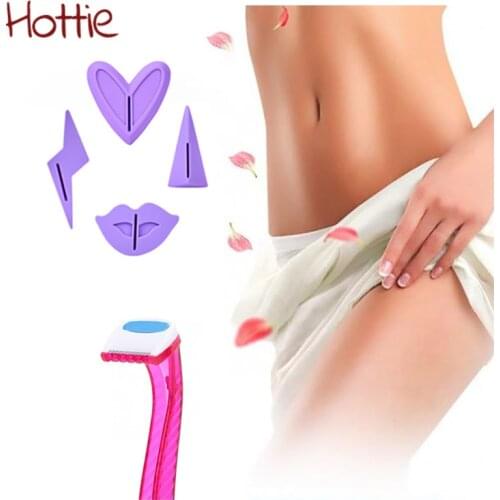 Hottie Pubic Hair Shaving Template Women Bikini Privates Stencil Set Trimmer Shaver Sex Toys For A Couple Sexy Shaping Tools Kit