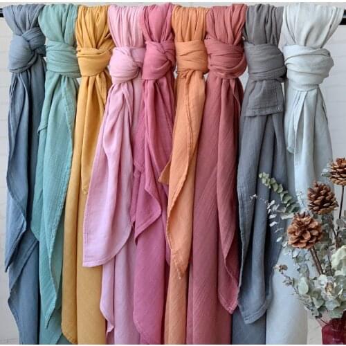 120*120 cm New Baby Blanket Soft Cotton + Bamboo Candy Colors Baby Wrap Muslin Swaddle Newborn Blankets Infant Wrap Big Diaper