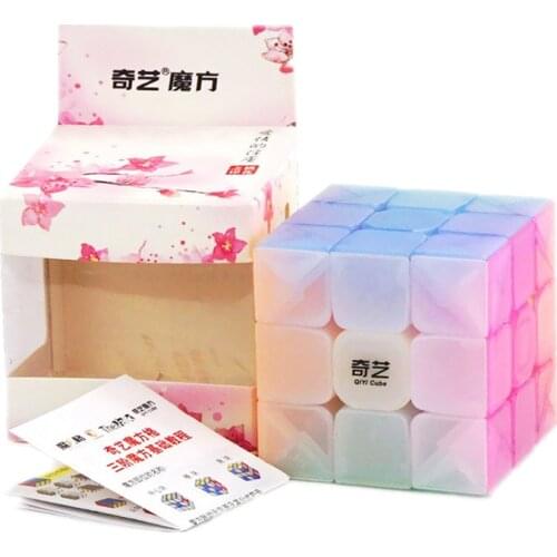 QiYi Warrior W 3x3x3 Jelly Cube Speed Cube 3X3 3Layers Speed Cube Professional Cubo Magico Puzzle Toy For Children Kids Gift Toy