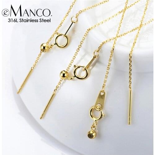 E-Manco Adjustable Layered Gold Anklets 316L Stainless Steel Simple Barefoot Crochet Sandals For Women Fashion Foot Jewelry Gift
