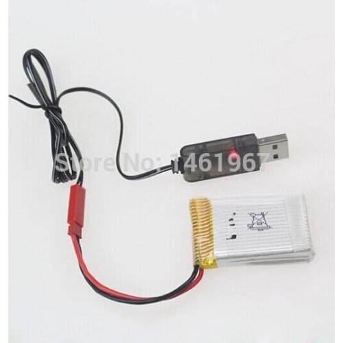 JJRC H12C 3.7V 1S Lipo Battery USB charger JST plug