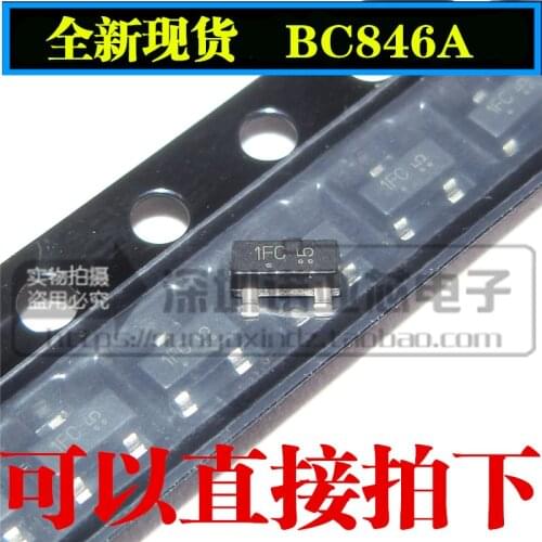 10pcs/lot New BC846A BC846 1A SOT-23 NPN Transistor