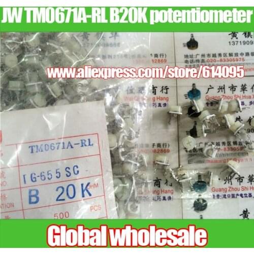 100pcs JW TM0671A-RL B20K ceramic adjustable potentiometer / B20K ceramic variable resistor