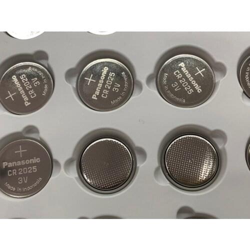 30pcs/lot New Original Battery For Panasonic CR2025 Button Cell CR 2025 3V Lithium Coin Batteries For Watch Calculator