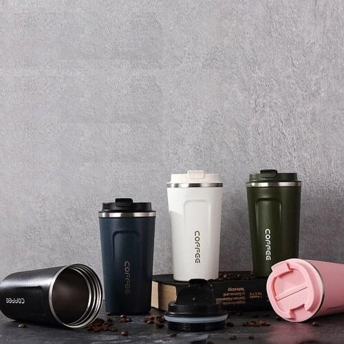 380/510ml Stainless Steel Coffee Thermos Mug Portable Car Vacuum Flasks Travel Mug Insulated Thermal Water Bottle With Lid
