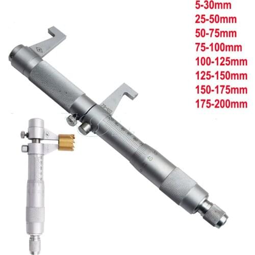 Inside Micrometer 5-30/25-50/50-75/75-100mm/100-125mm/125-150mm/150-175mm Screw Gauge Metric Micrometers Carbide Measuring Tools
