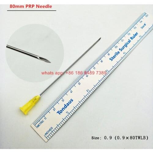50pcs 0.9 * 80mm long needle, syringe cap, luer lock to luock transformer in sterile packing for aethestic, plastic surgey, spa