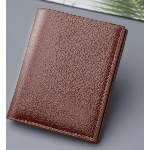 65% Dropshipping!!Mens wallet style thin card holder solid color blocking luxury card holder storage bag