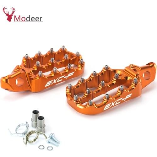 125EXC-F 530EXC F Motorcycle Accessories Foot Pegs Rest Pedals Footpegs For KTM 125-530 EXC-F EXC F 250 350 2017 -2019 2020 2021