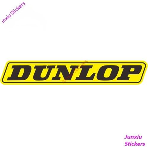DUNLOP Vinyl Car Stickers and Decal for Car Window Bumper Sticker Rear Windshield Scratch-Proof Exterior Decoration PVC13x3cm