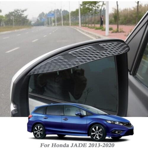 Car Rearview Mirror Rain Eyebrow Auto Shield Snow Guard Sun Side Visor Shade Protector For Honda JADE 2013-2020 Stickers