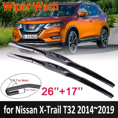 Car Wiper Blades for Nissan X-Trail T32 2014~2019 2015 2016 2017 2018 X Trail Front Windscreen Windshield Wipers Car Accessories