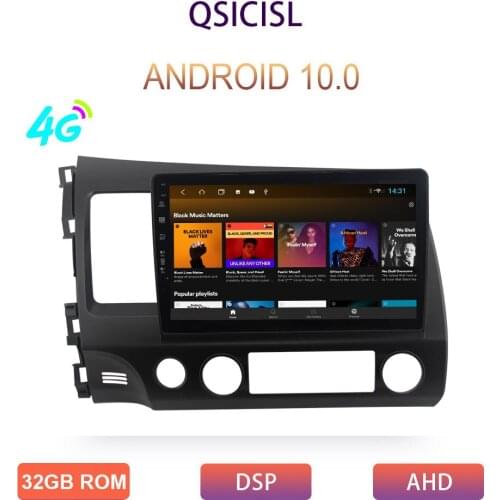 4G Android 10.0 Car Multimedia Android RadioFor Honda Civic 2006 2007 2008 2009 2010 2011 Video Car DVD player Android gps radio