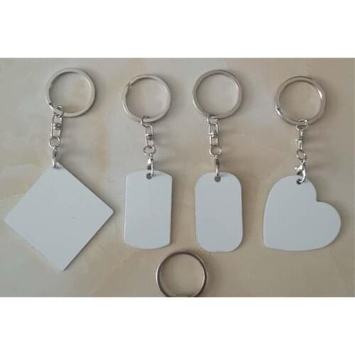 FREE SHIPPING 30pcs/lot Sublimation Blank Metal Key Chain Key Ring for Sublimation Ink Transfer Printing DIY Gifts