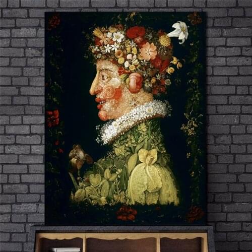 Large Size Flowers Man Classical Oil Painting Print on Canvas Art Posters and Prints Famous Art Picture Home Decoration Cuadros