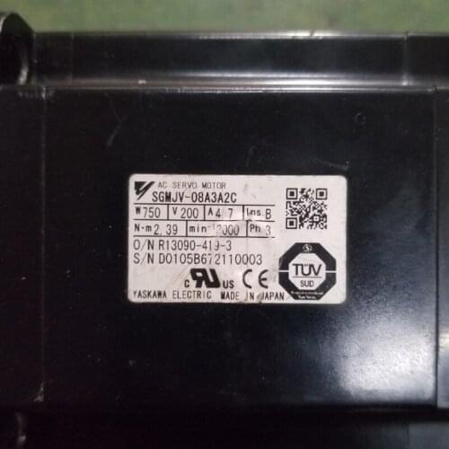 Used Tested Working SGMJV-08A3A2C AC SERVO MOTOR